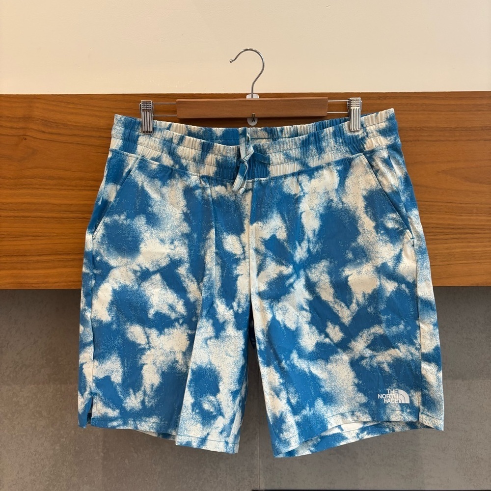 The North Face Mens Pull On Adventure Shorts In Blue, Size L